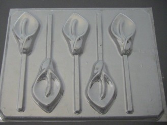 514 Calla Lily Chocolate or Hard Candy Lollipop Mold